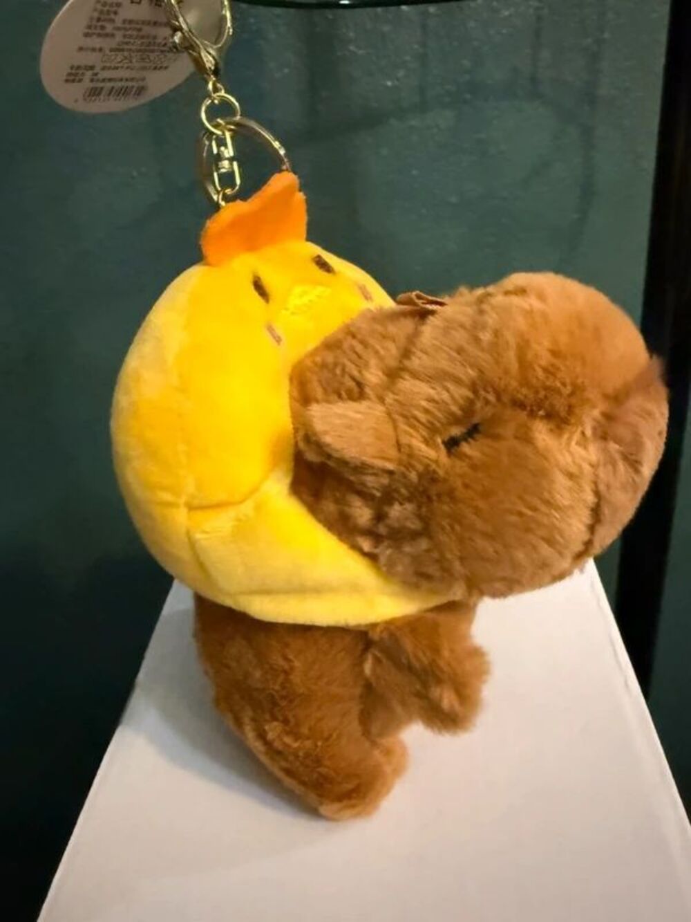 Set of 4 Capybara Plush Purse Charms | Frog Bunny Chick Teddy Bear | NWT - Picture 16 of 16